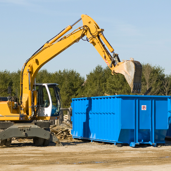 are there any restrictions on where a residential dumpster can be placed in St. George MN